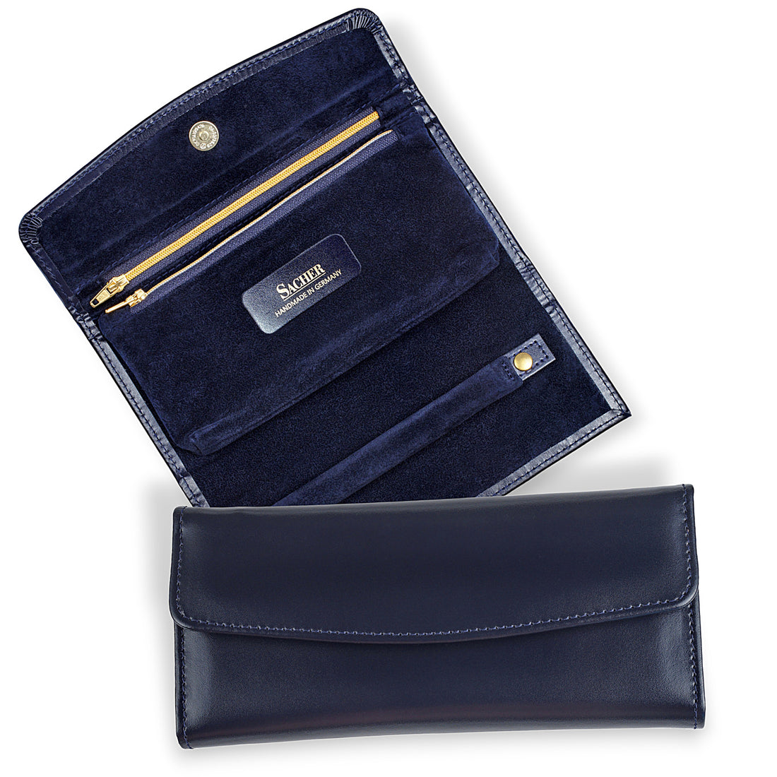 Jewelry roll acuro / navy (leather)