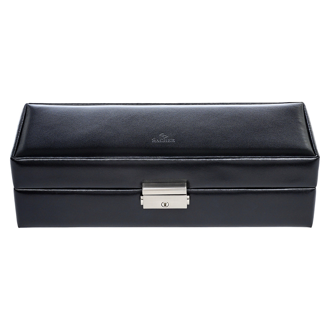 Watch case for 5 watches new classic / black (leather)