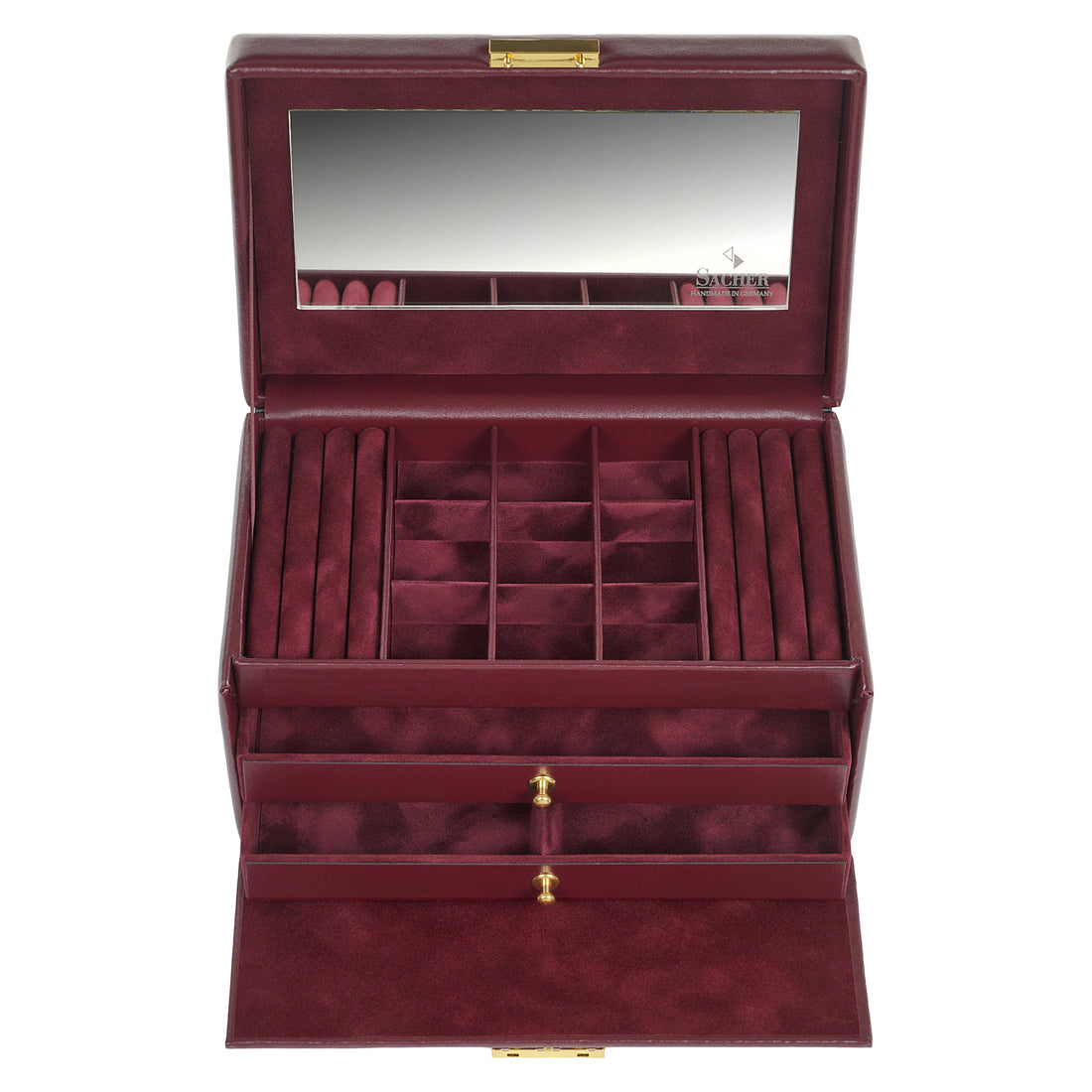 Jewelry box Elly acuro / bordeaux (leather)
