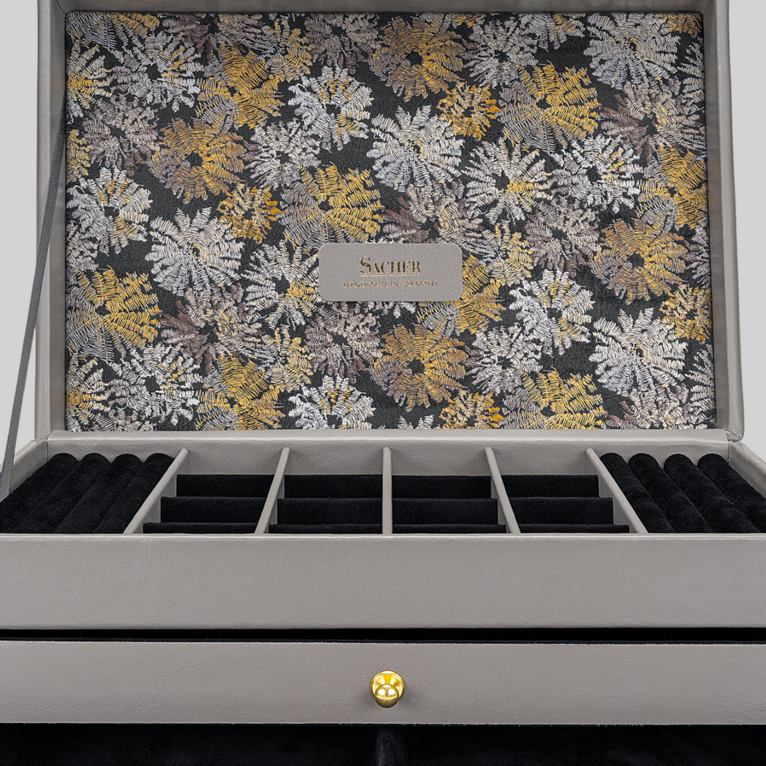 Jewelry box Lena fleur venice / grey (leather)