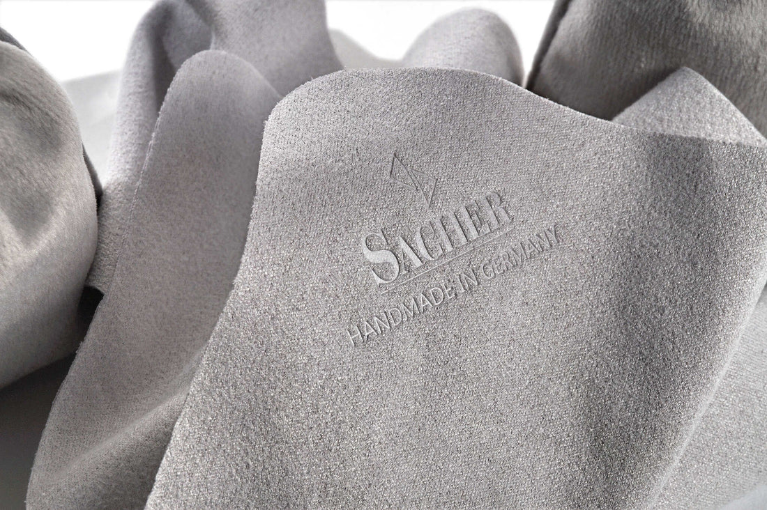 Care and cleaning cloth accessories / gray