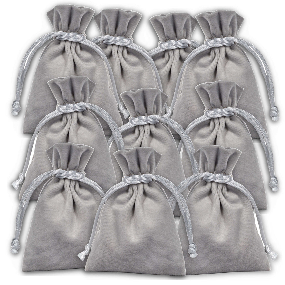 Jewelry bag 10 pieces Accessories / grey
