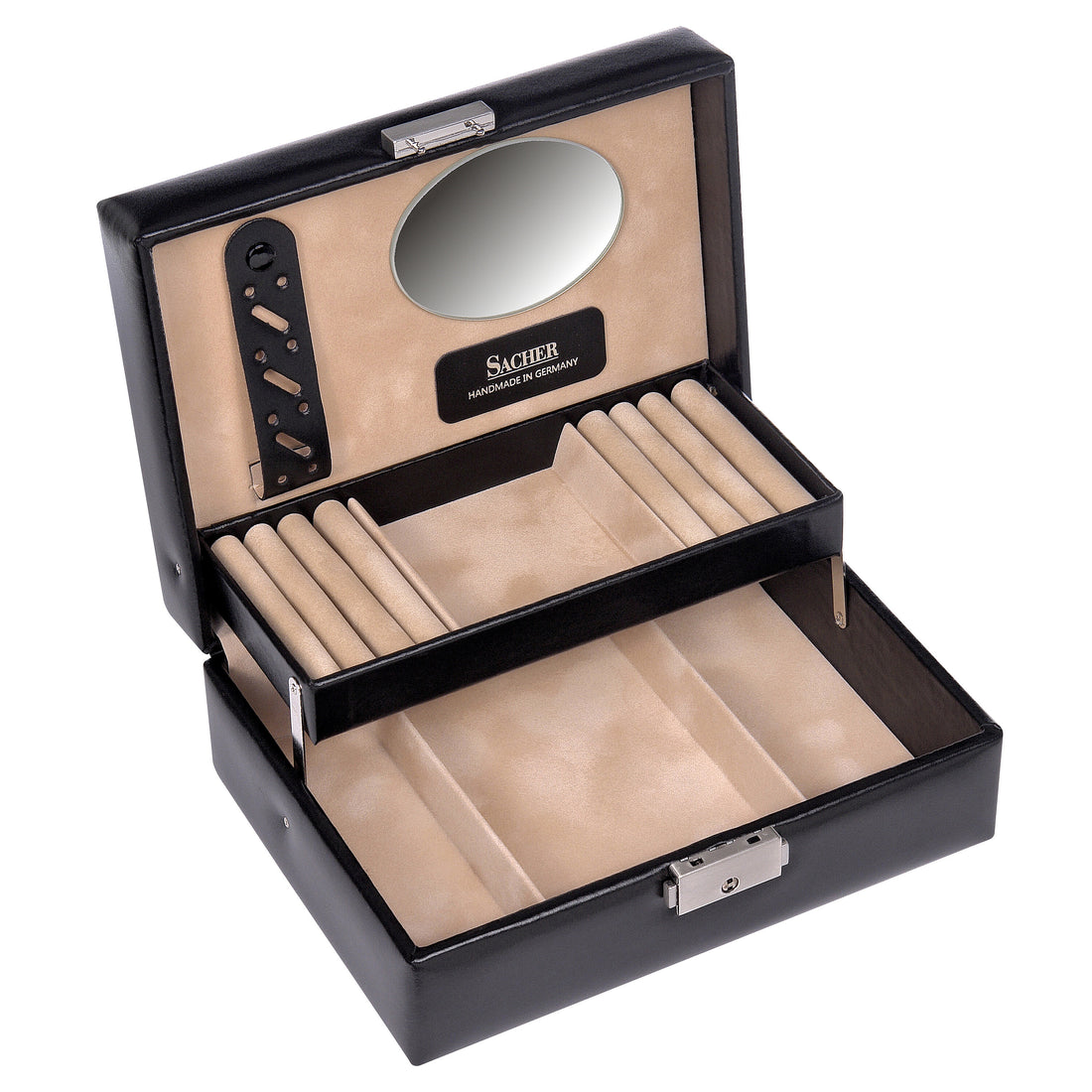 Jewelry box Britta new classic / black (leather)