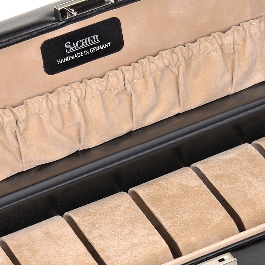 Watch case for 6 watches new classic / black