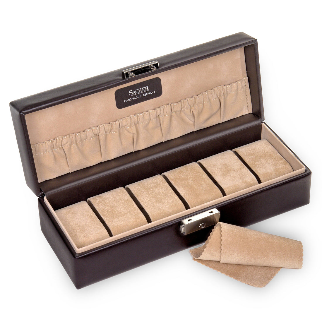 Watch case for 6 watches new classic / mocca