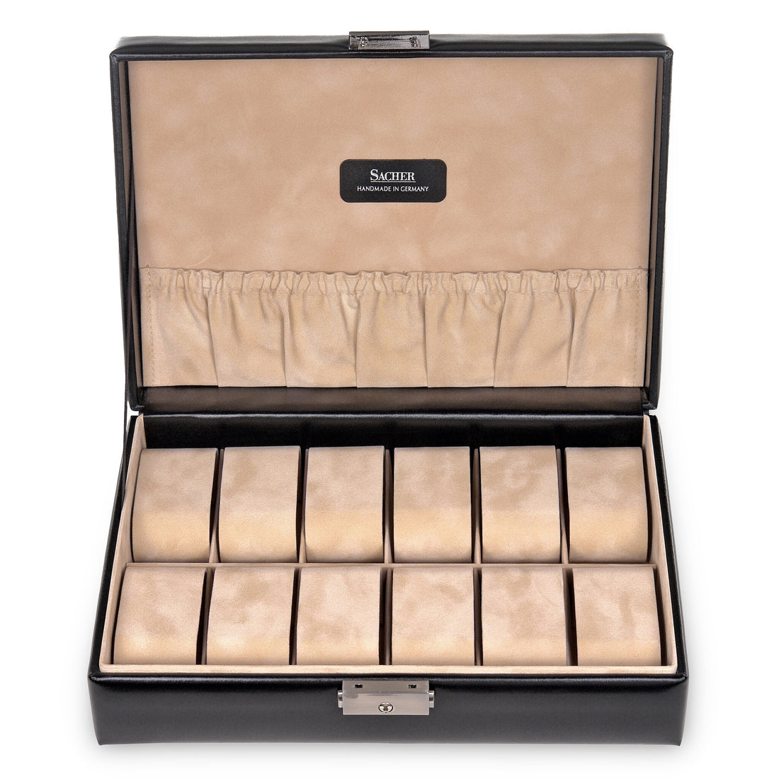 Watch case for 12 watches new classic / black