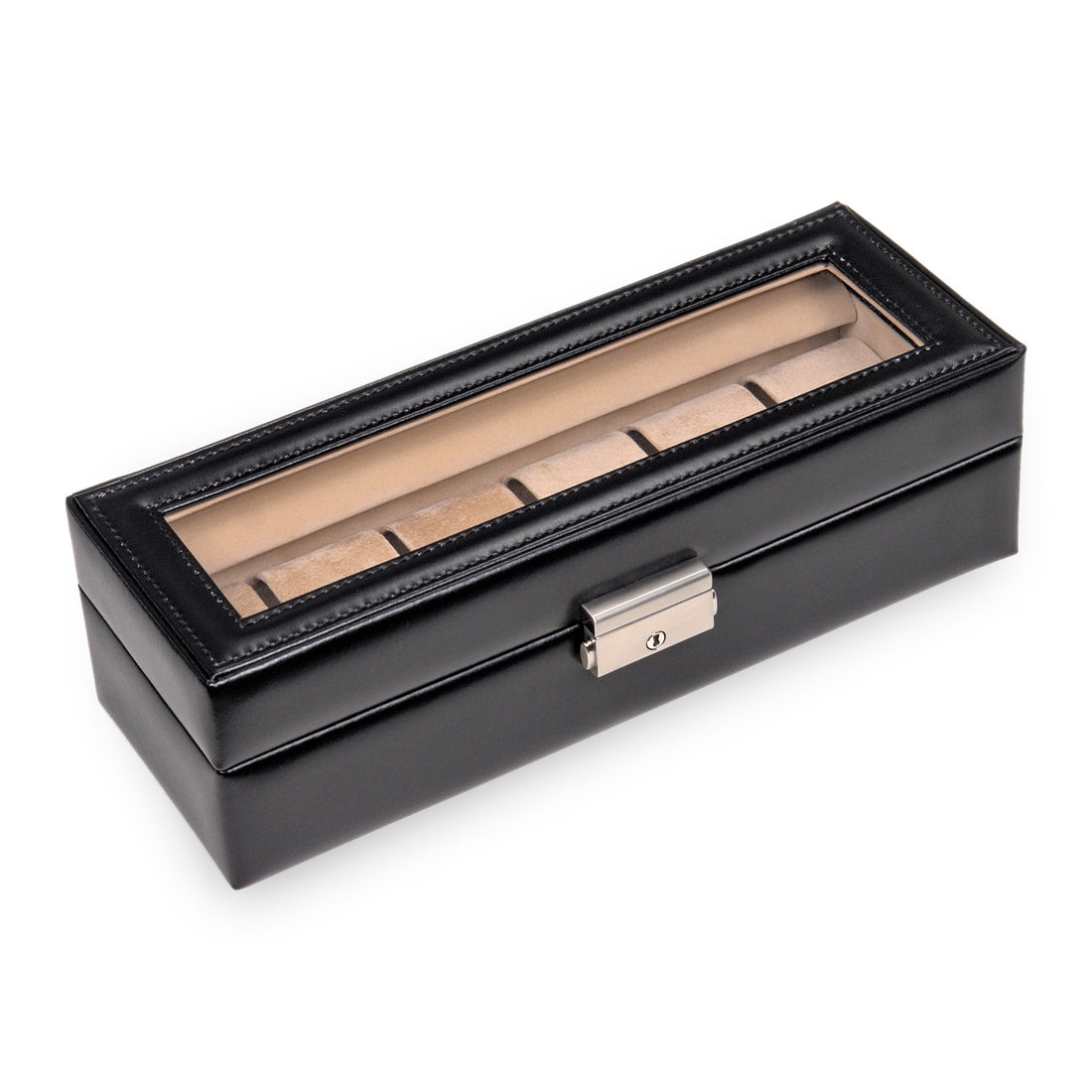 Watch case for 6 watches new classic / black