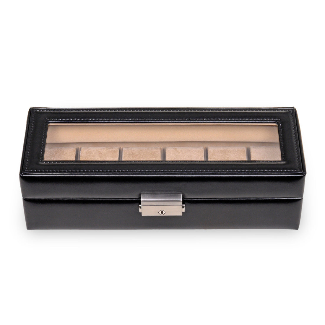 Watch case for 6 watches new classic / black