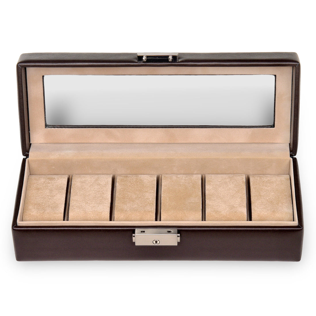 Watch case for 6 watches new classic / mocca