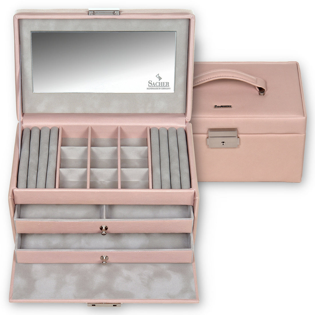 Jewelry box Elly pastello / rosé (leather)