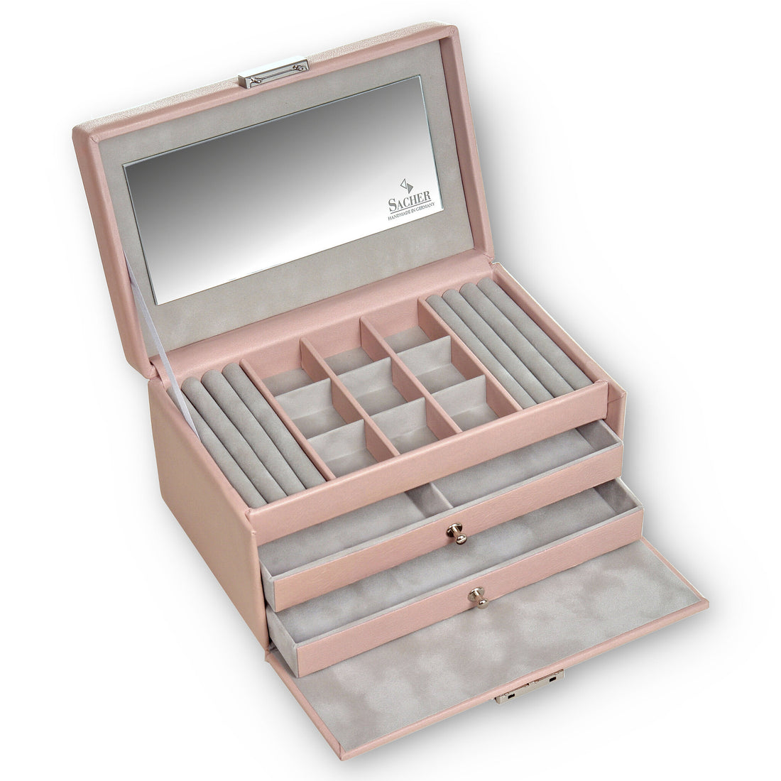 Jewelry box Elly pastello / rosé (leather)