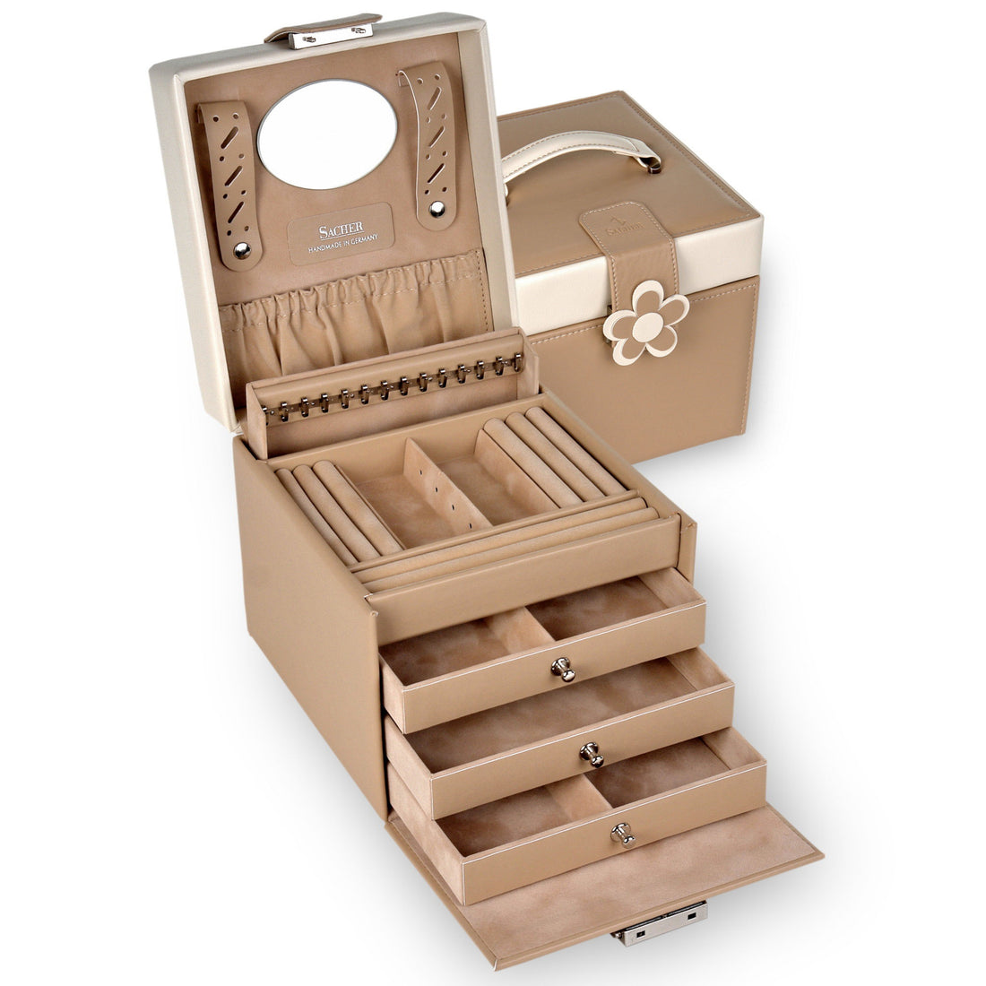 Jewelry box Erika bella fiore / beige