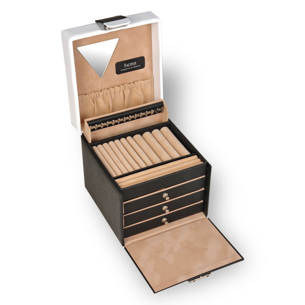 Jewelry box Erika nero bianco / black