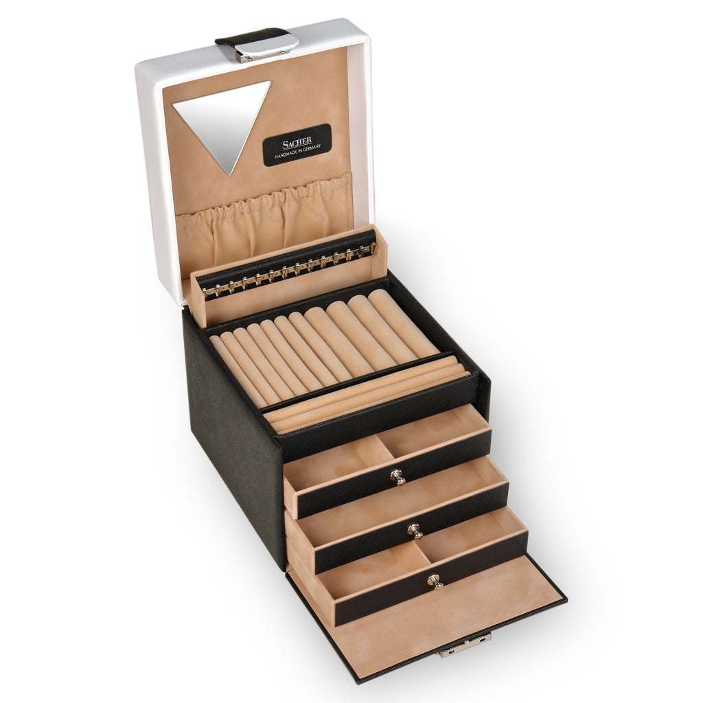 Jewelry box Erika nero bianco / black