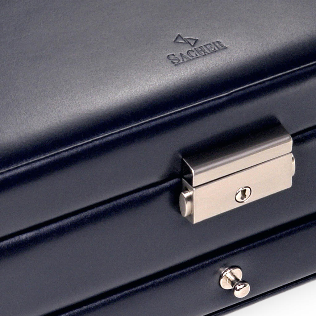 Jewelry box Helen florage / navy (leather)