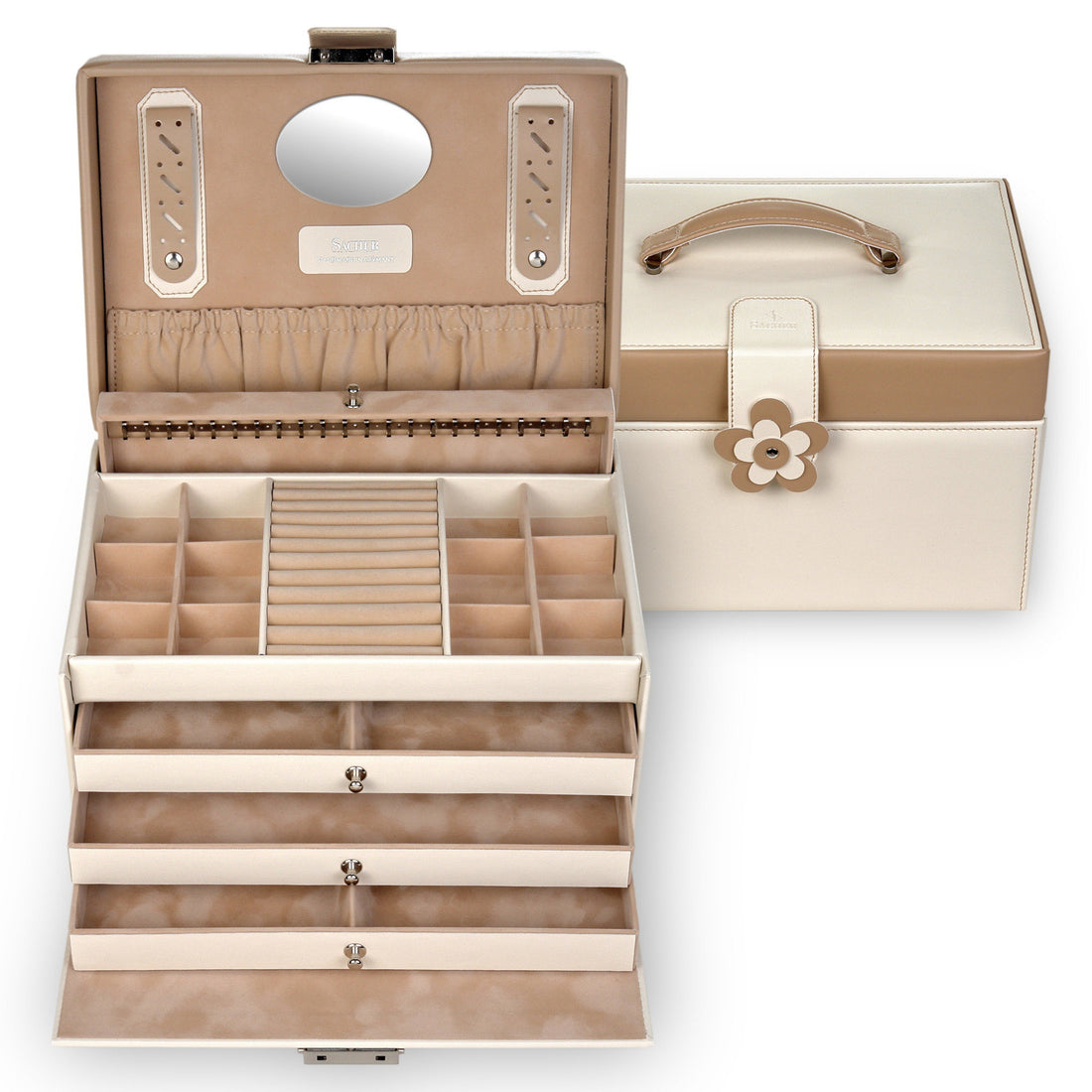 Jewelry box Jasmin bella fiore / cream