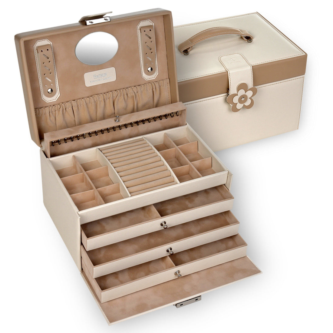 Jewelry box Jasmin bella fiore / cream