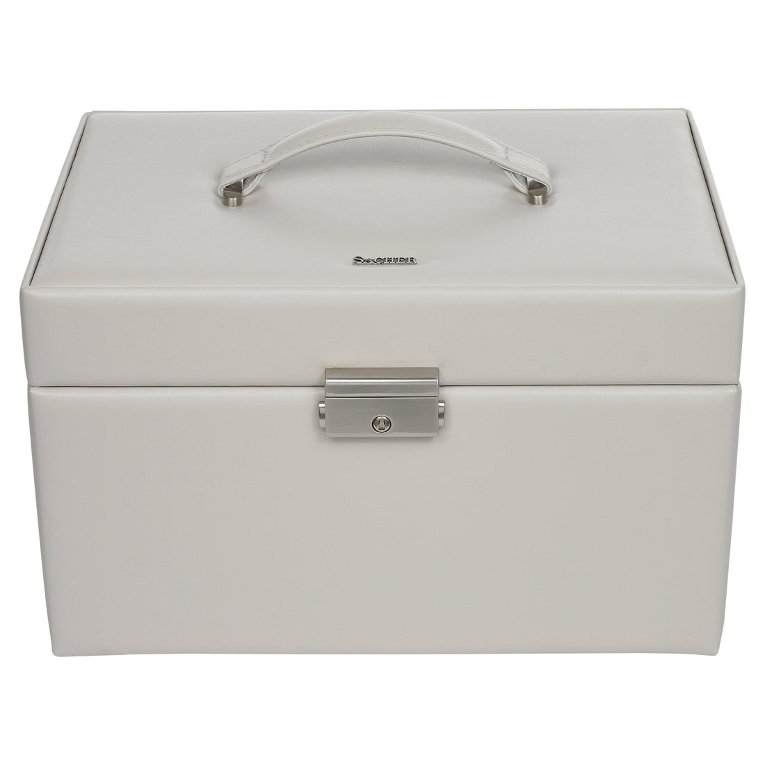 Jewelry box Jasmin elegance / sand (full cowhide)