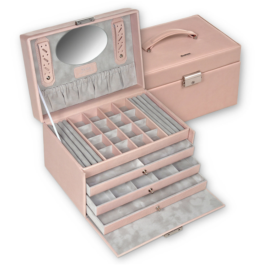 Jewelry box Lena pastello / rosé (leather)