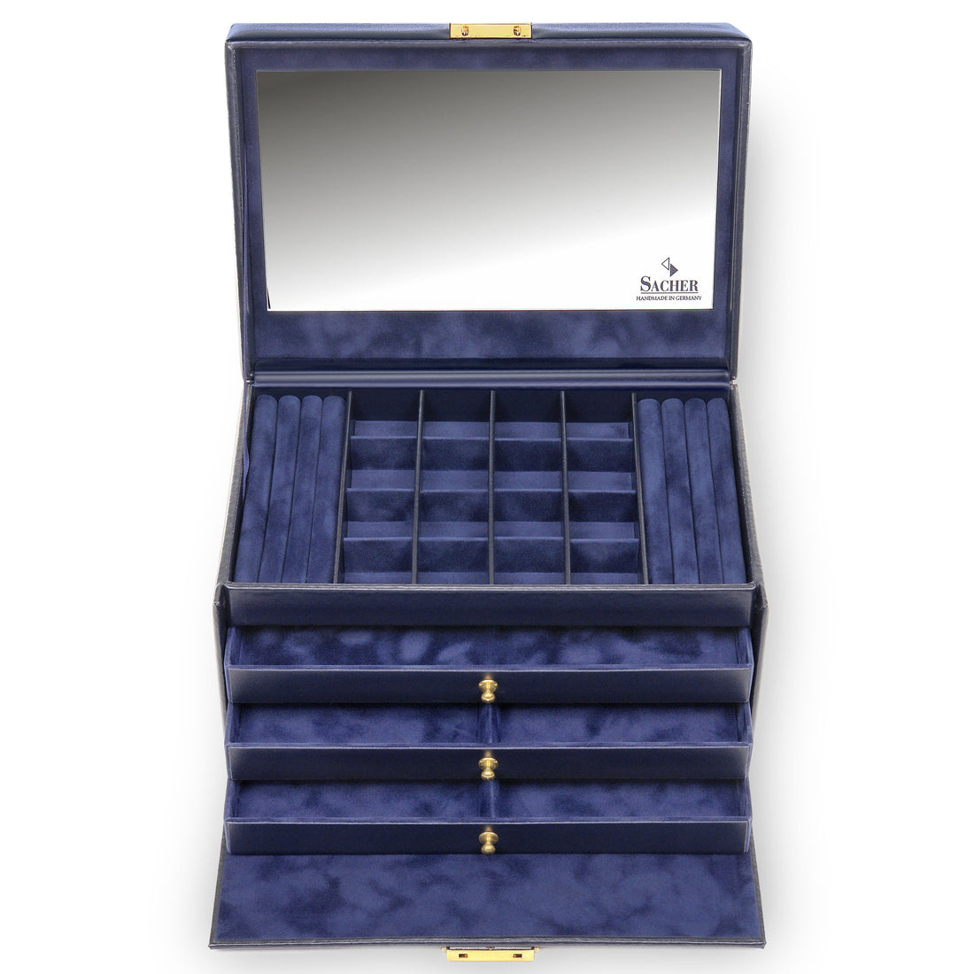Jewelry box Lena acuro / navy (leather)