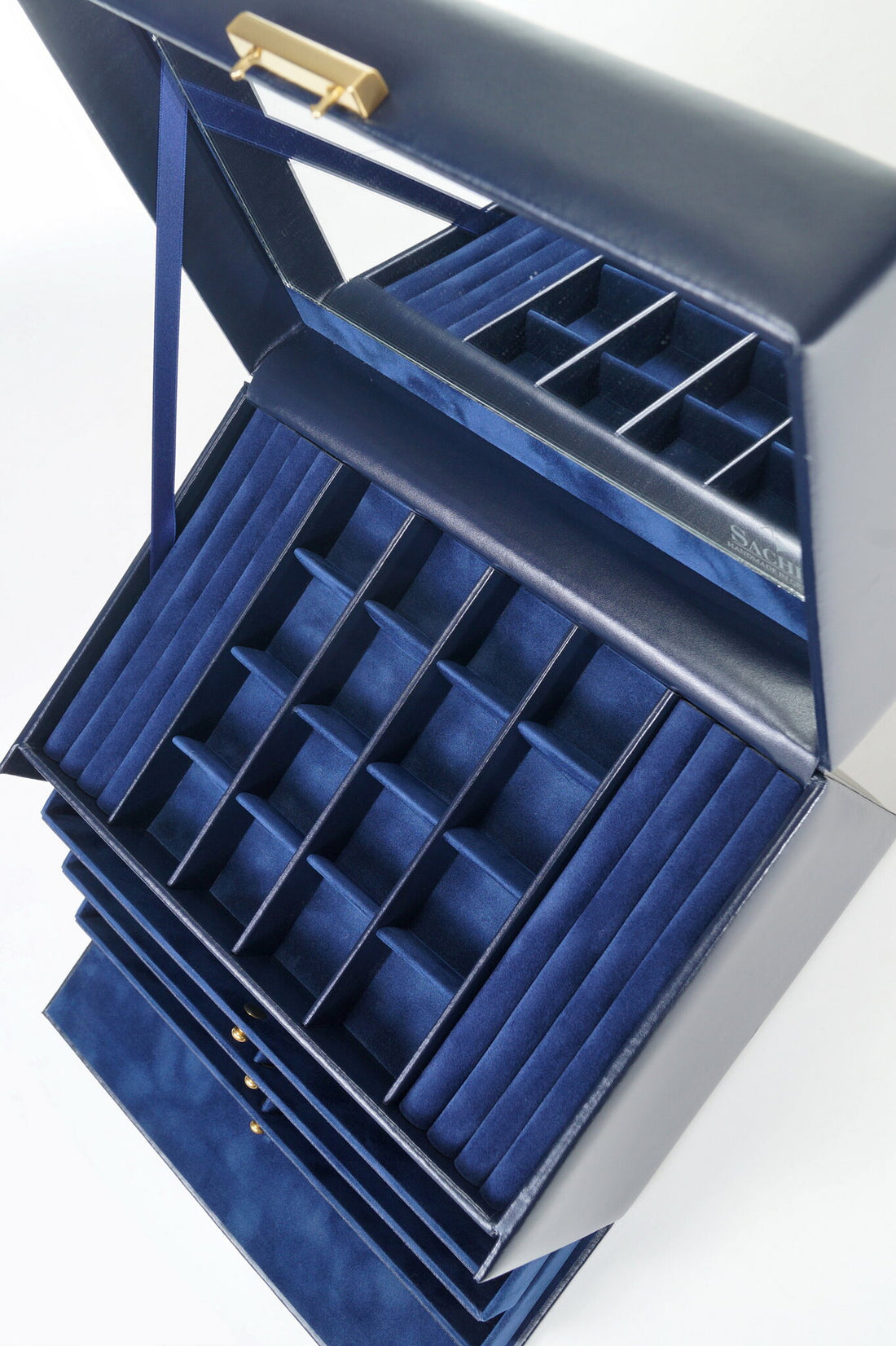 Jewelry box Lena acuro / navy (leather)