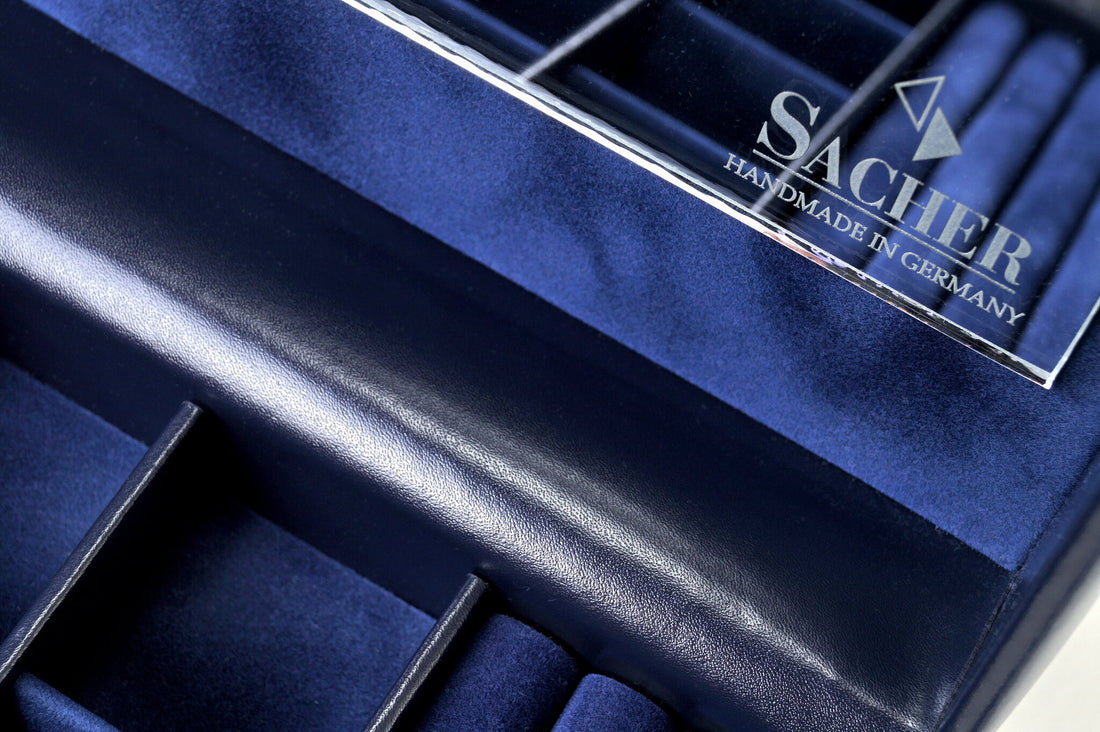 Jewelry box Lena acuro / navy (leather)