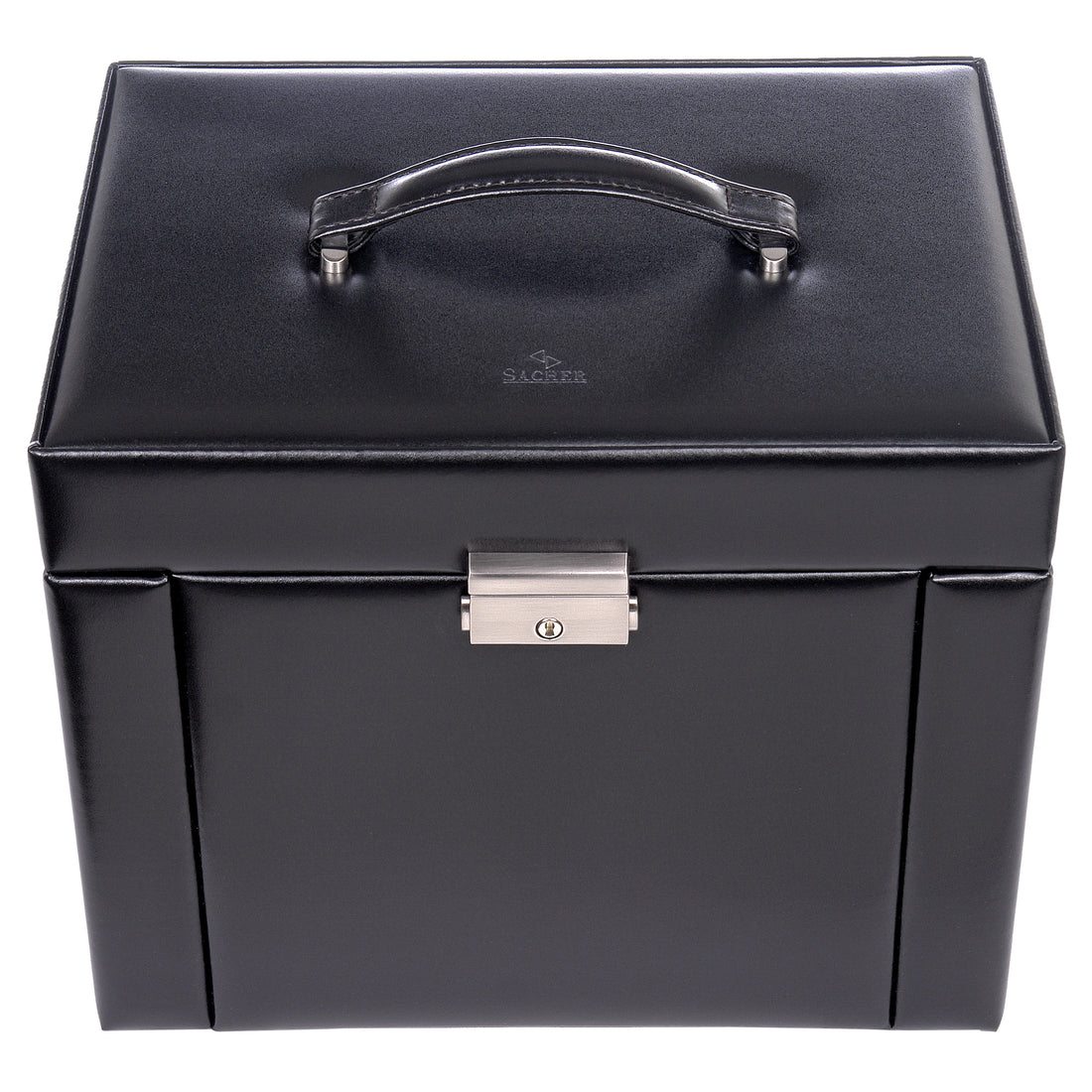 Jewelry box Maxima new classic / black (leather)