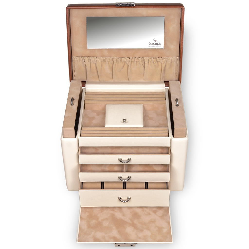 Maxima travel / cream jewelry box