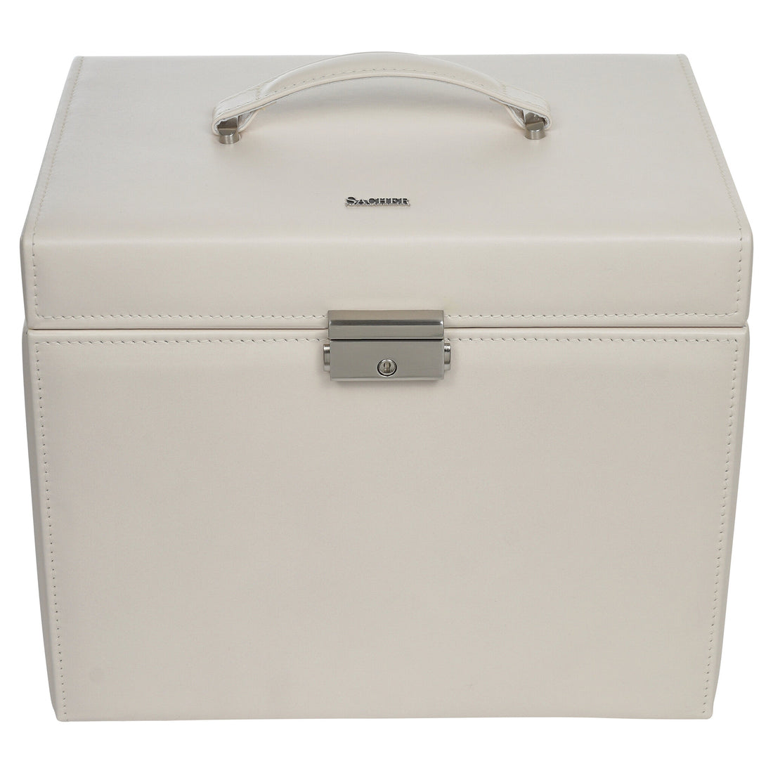 Nina elegance / ivory jewelry box (full cowhide)