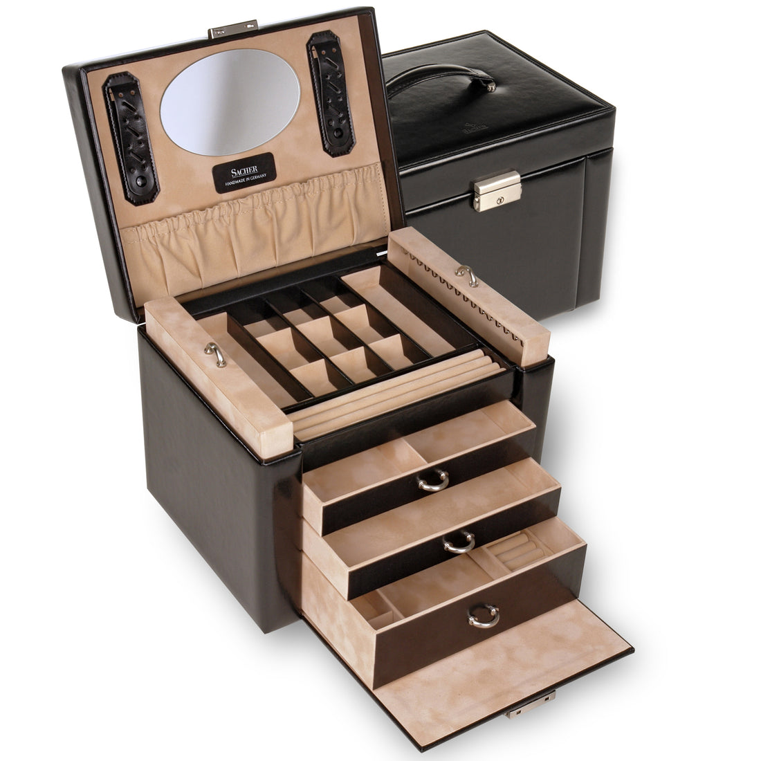 Jewelry box Marta new classic / black (leather)