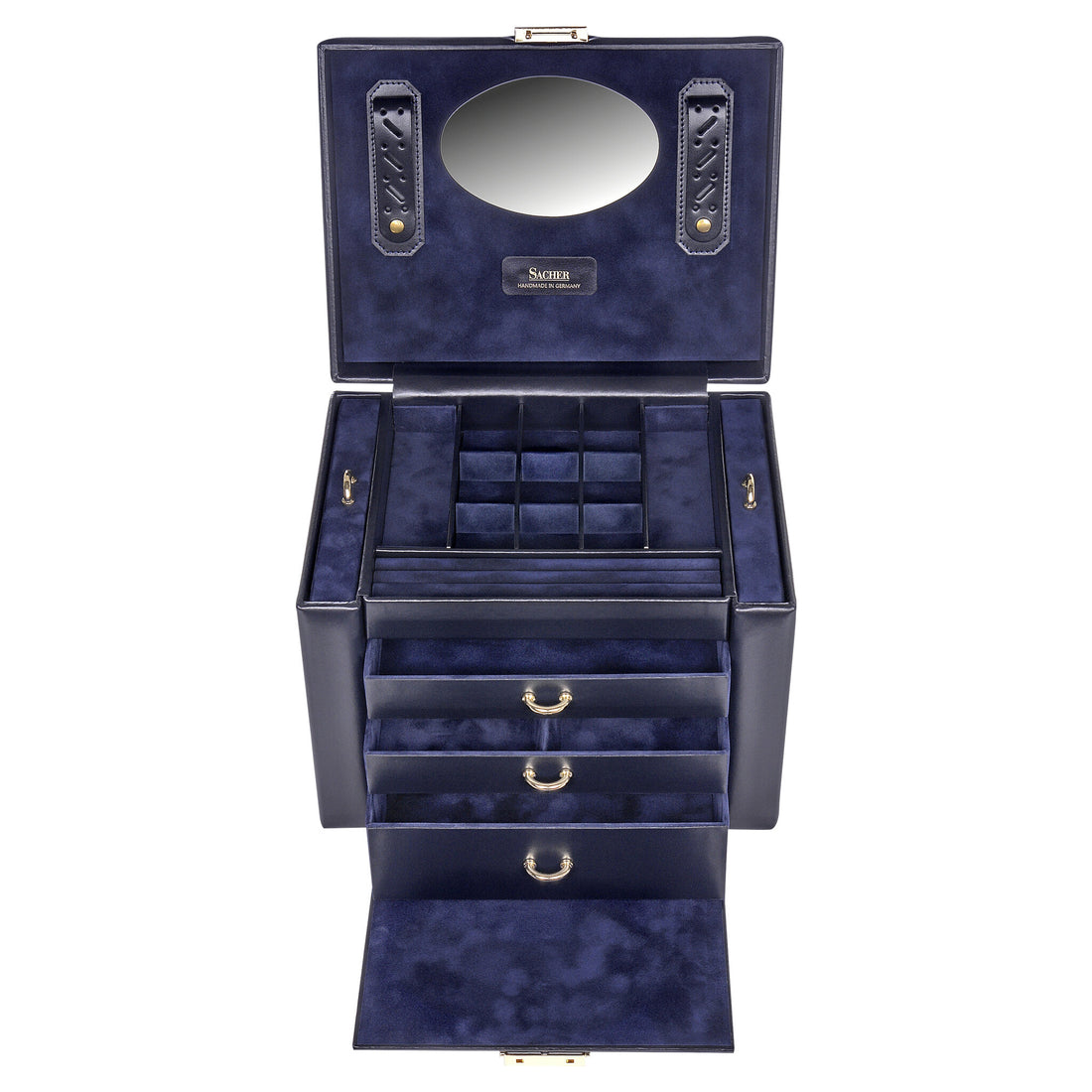 Jewelry box Marta acuro / navy (leather)