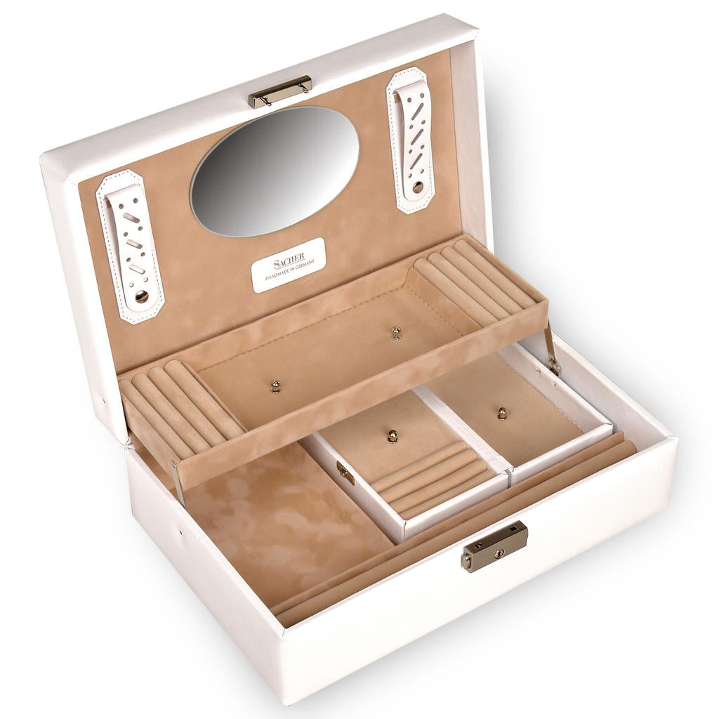 Top module with travel case VARIO vario / white (leather)