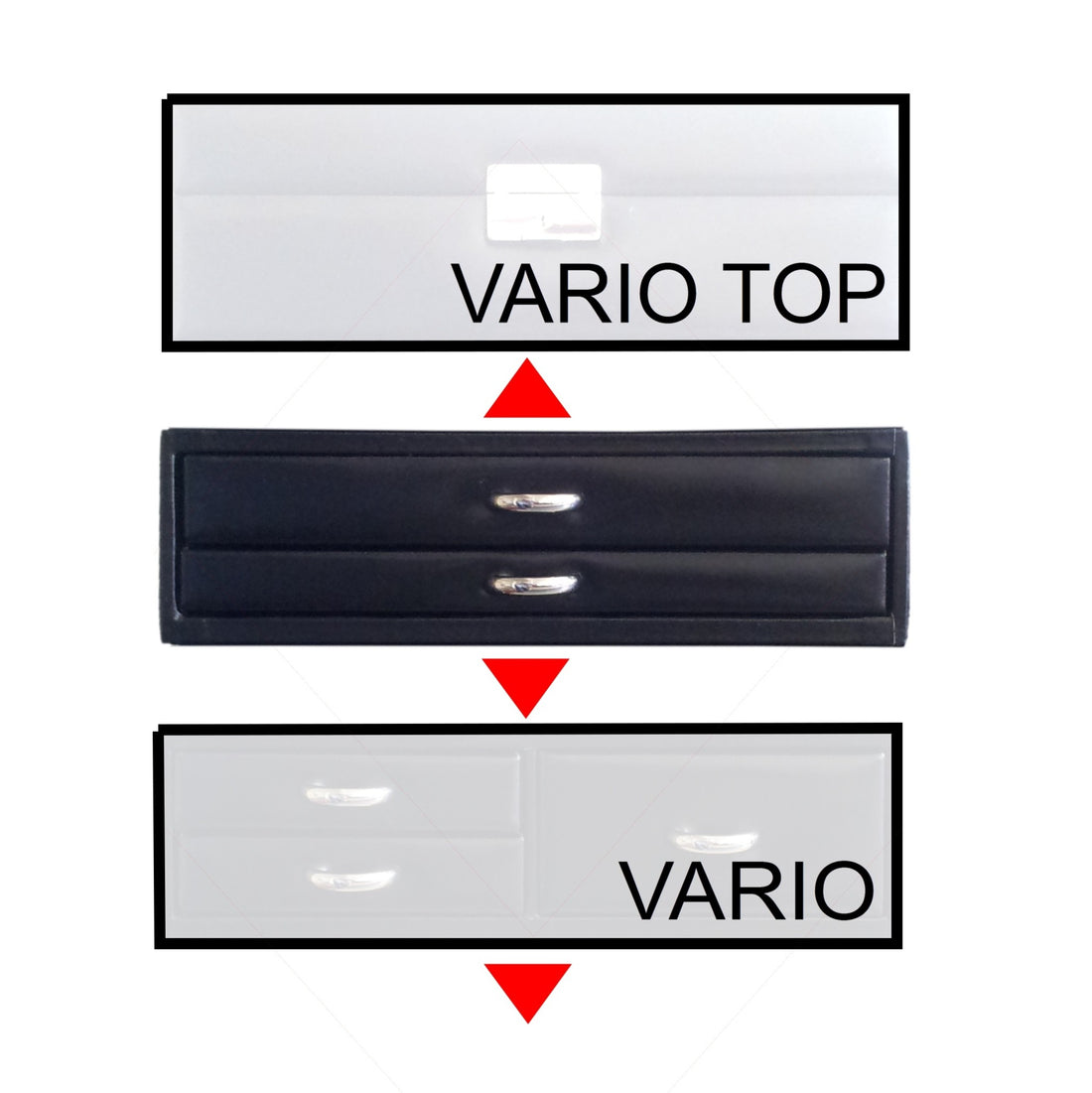 Standard module VARIO Rings vario / black (leather)