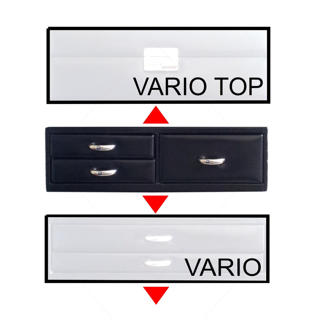 Módulo estándar VARIO relojes vario / negro (cuero)
