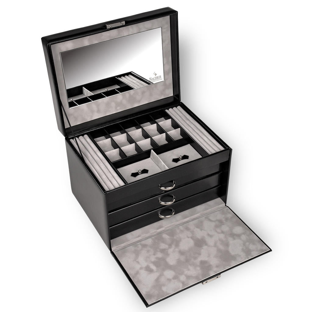 Case (without drawers) VARIO vario / black (leather)