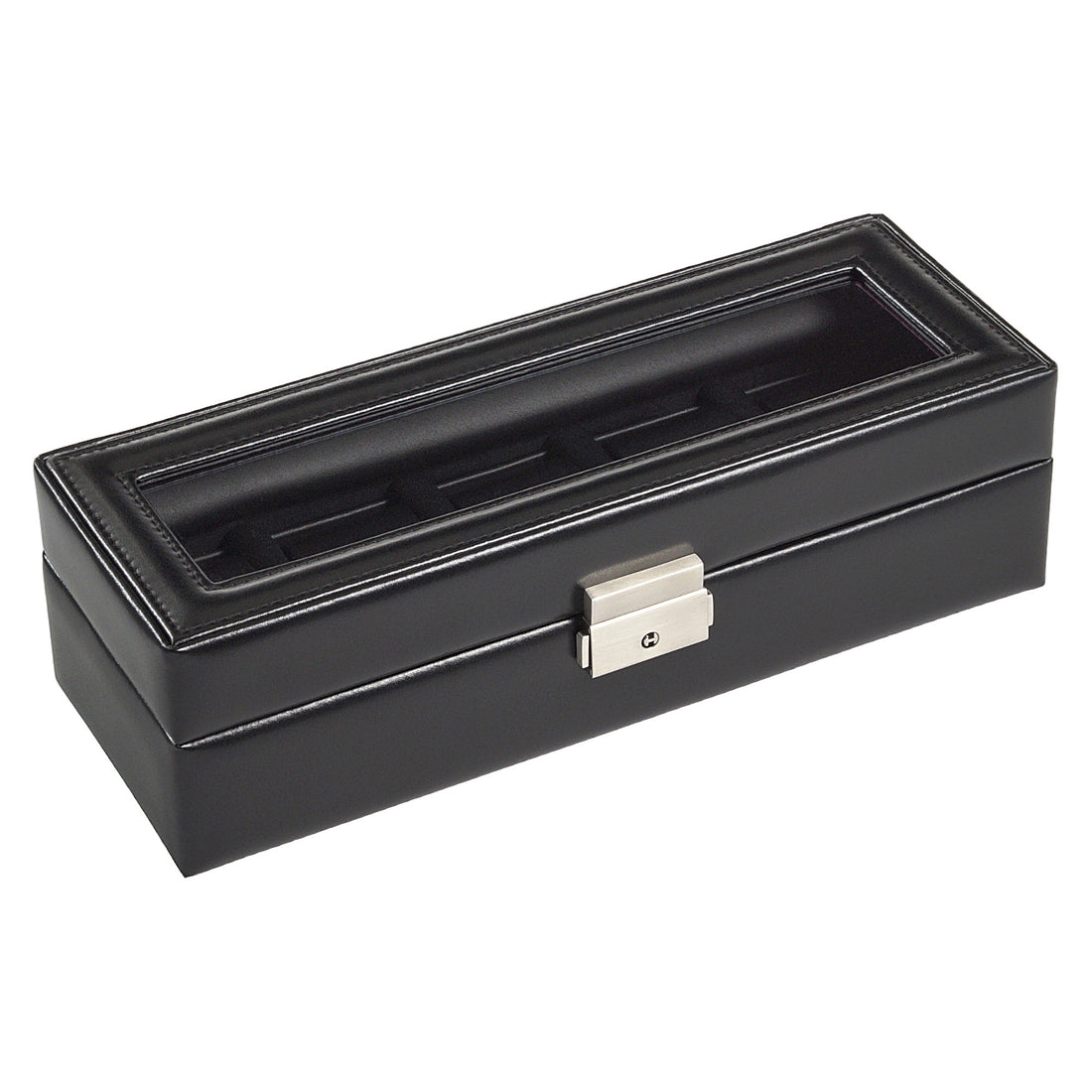 Caja para 5 relojes black exclusive / negro (cuero)