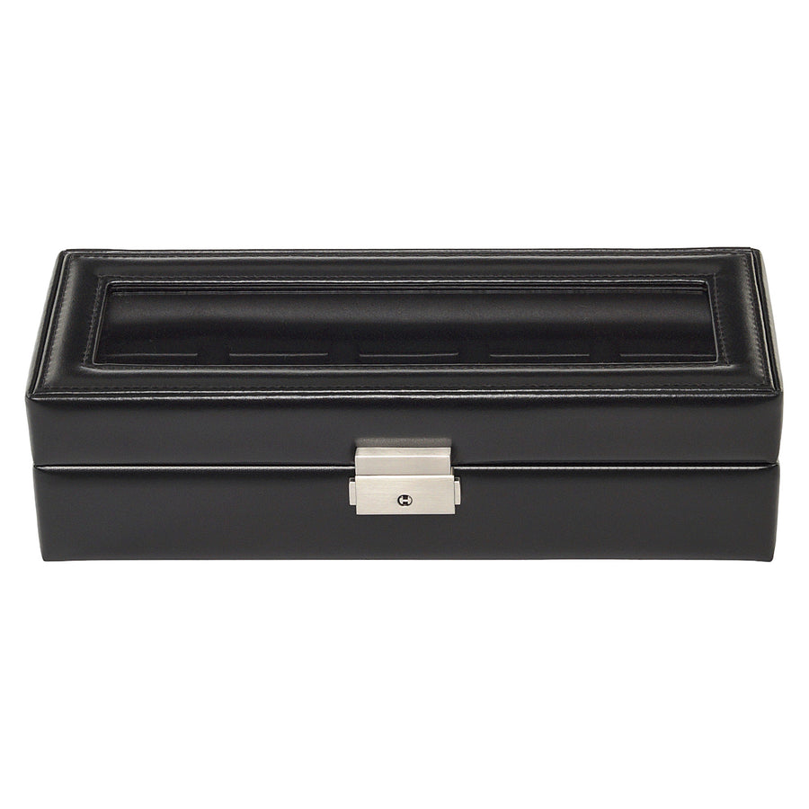 Caja para 5 relojes black exclusive / negro (cuero)