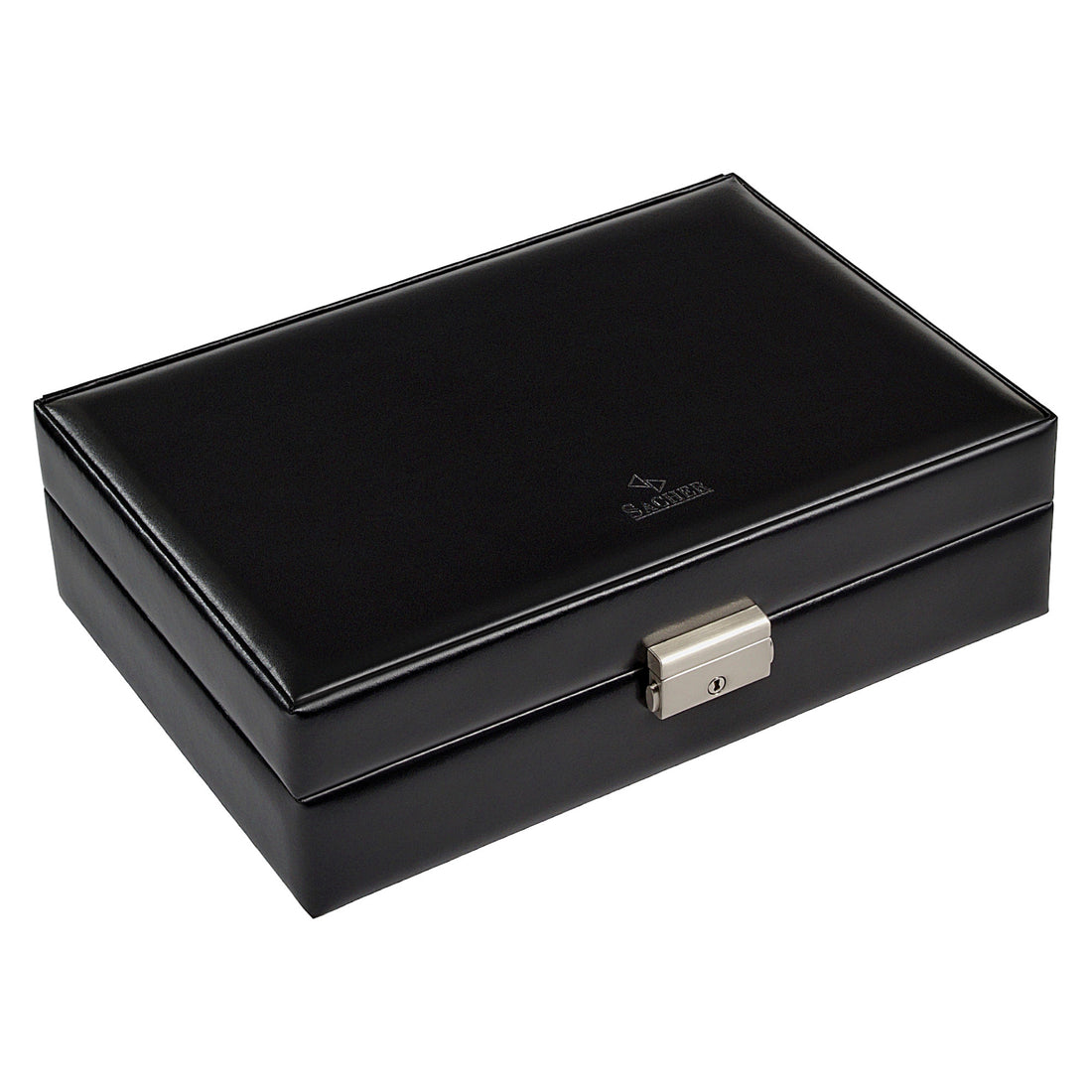 Caja para 10 relojes black exclusive / negro (cuero)