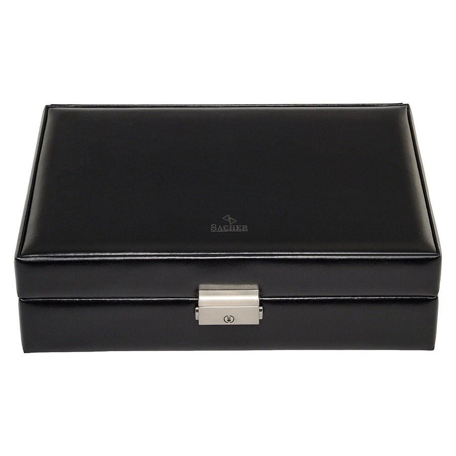 Caja para 10 relojes black exclusive / negro (cuero)