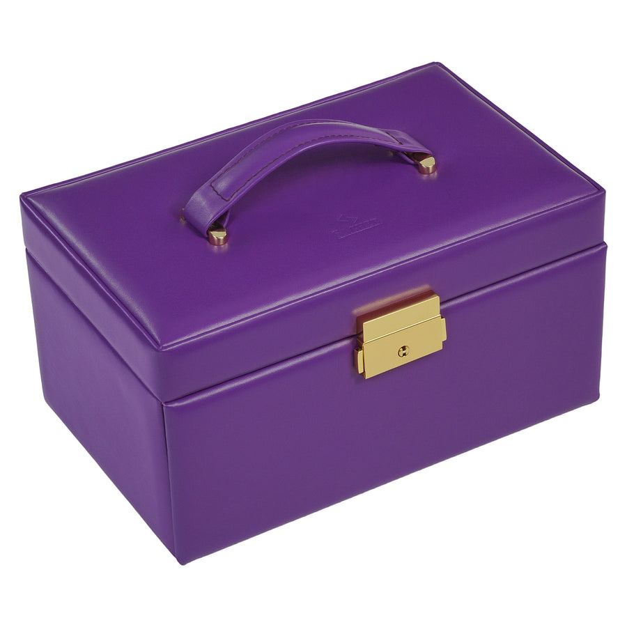 Caja de joyas Emma colisimo / violeta (cuero de vaca completo)
