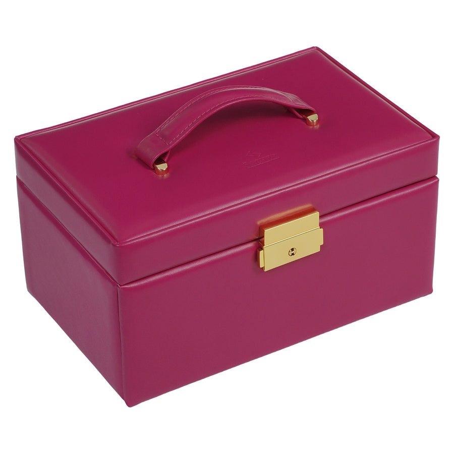 Caja de joyas Emma colisimo / rosa (cuero de vaca completo)