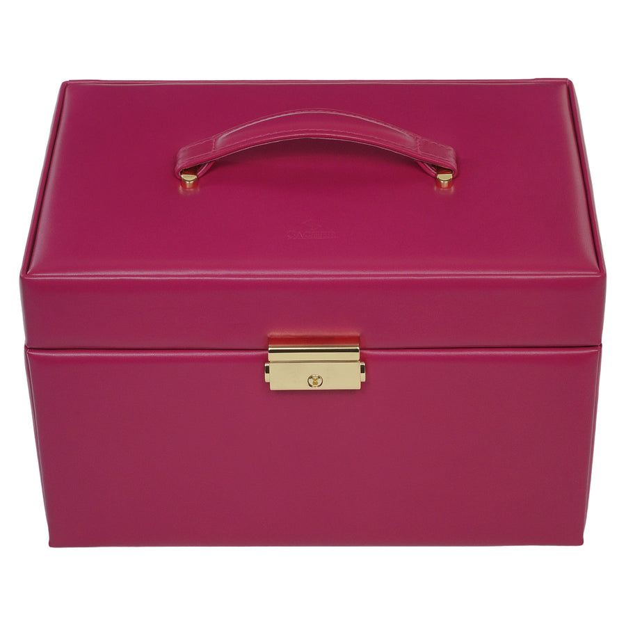 Caja de joyas Karen colisimo / rosa (cuero de vaca completo)