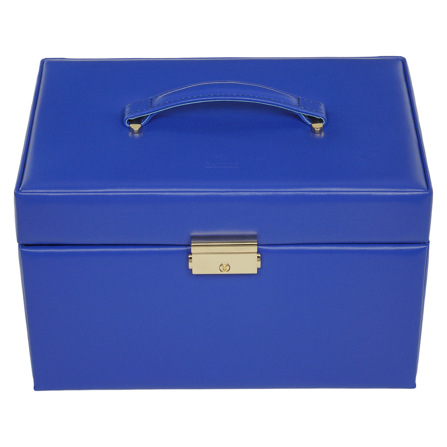 Jewelry box Karen colisimo / blue (full cowhide)