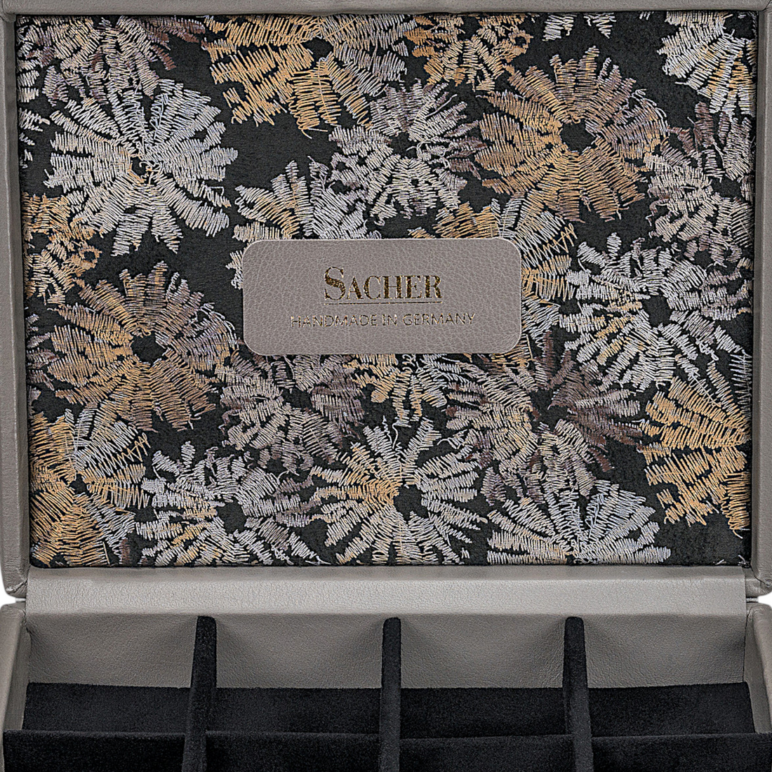 Estuche fleur venice / gris (cuero)