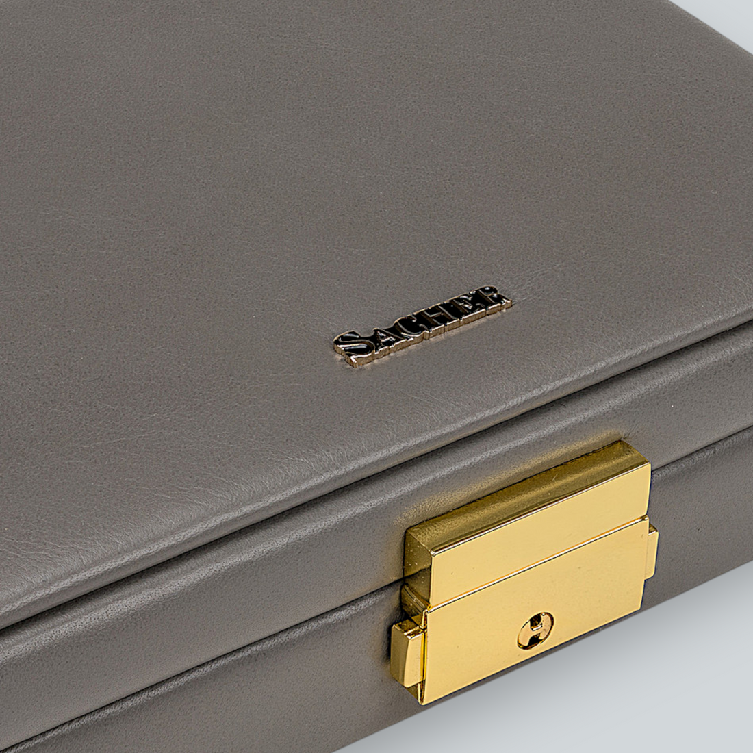 Estuche fleur venice / gris (cuero)
