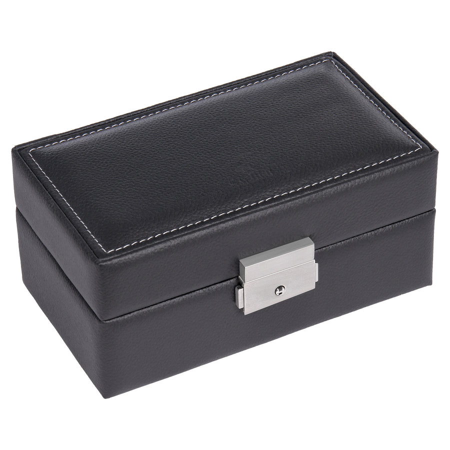 Caja para 3 relojes tamigi sport / negro (cuero)