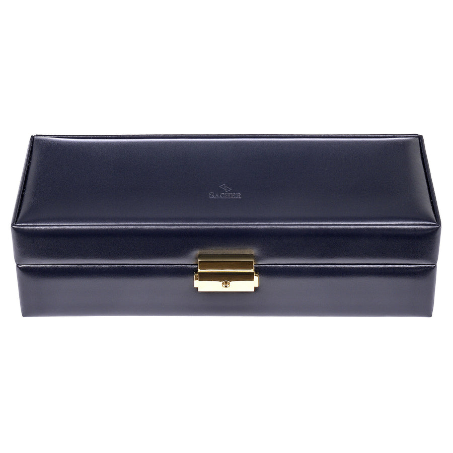 Caja para 5 relojes acuro / navy (cuero)