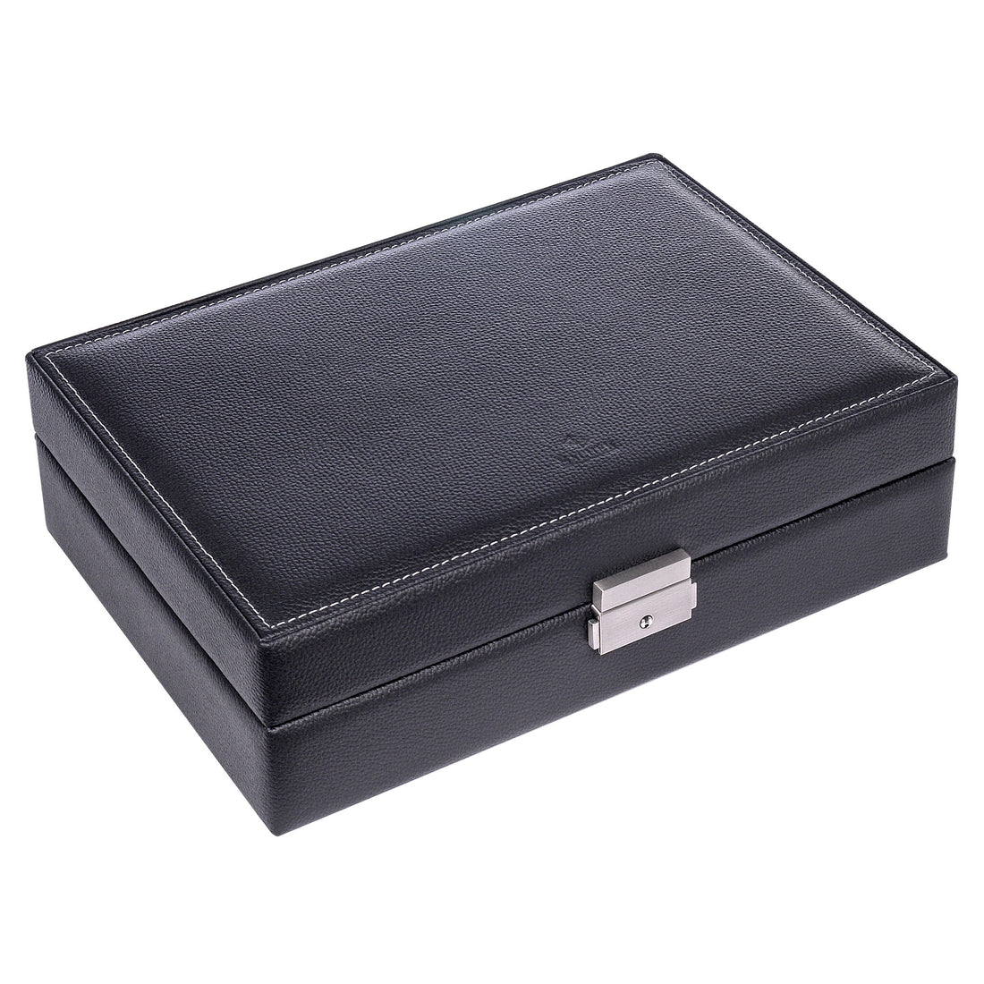 Caja para 10 relojes tamigi sport / negro (cuero)