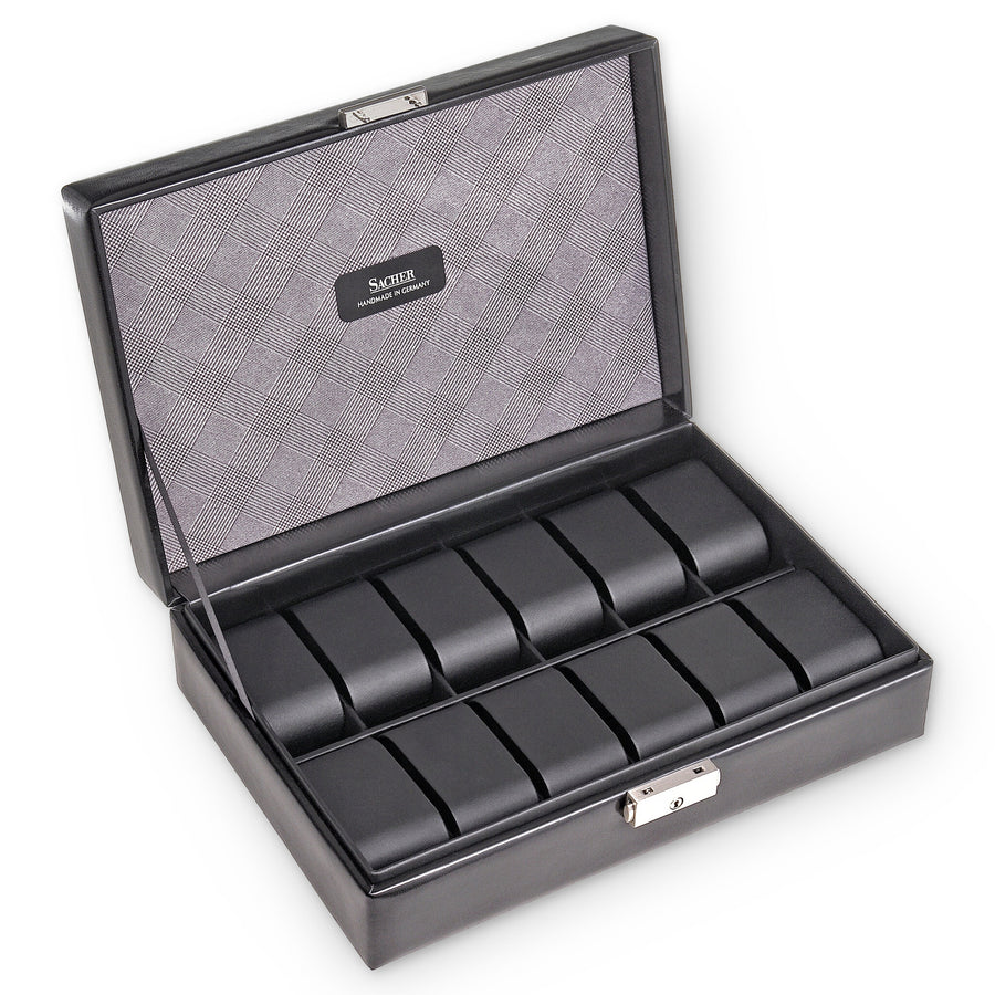 Caja para 12 relojes gents / negro