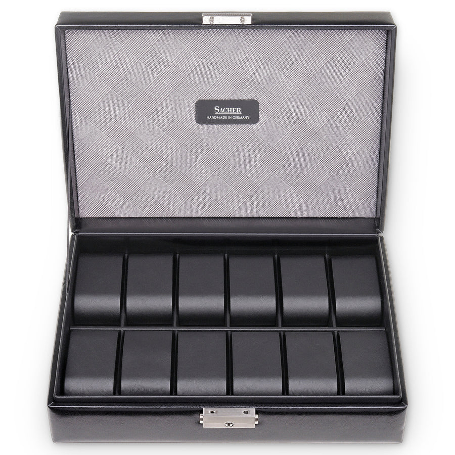 Caja para 12 relojes gents / negro